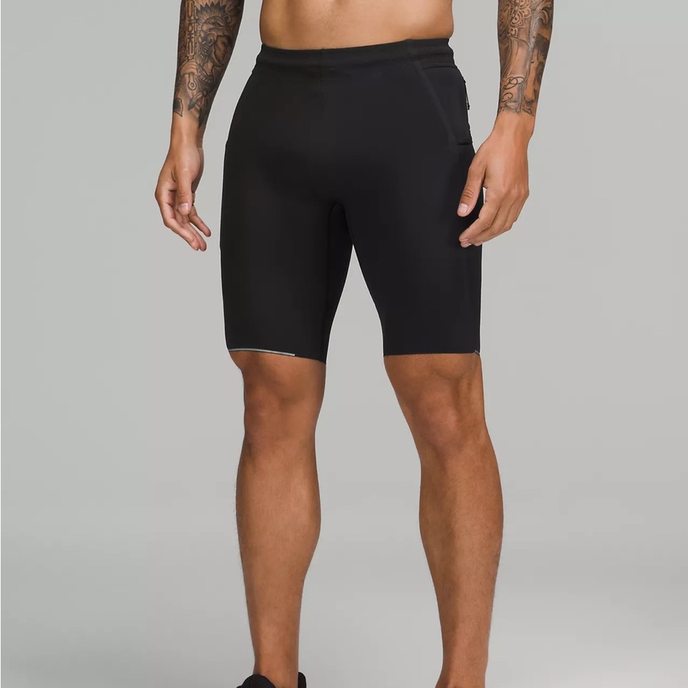 Lululemon Black Surge Half Tight 10”